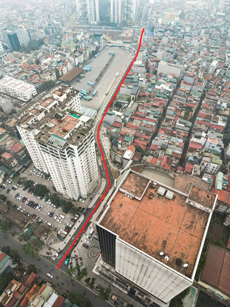 Cận cảnh 'đường cong mềm mại' vừa thông xe, gỡ điểm nóng giao thông vùng lõi Vĩnh Tuy