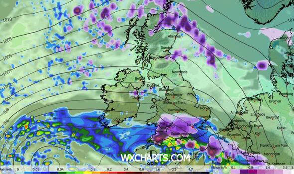 Snow maps show blizzards as far south as Cornwall, Devon and Dorset ...