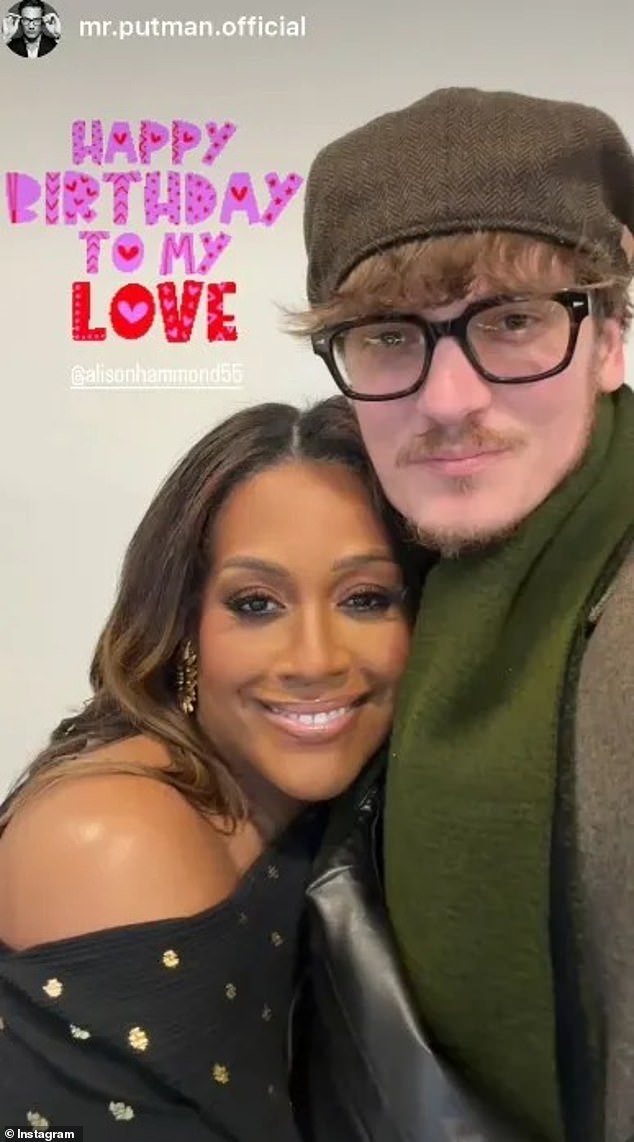 Alison Hammond, 51, puts on loved-up display with boyfriend David Putman,  29, on her birthday