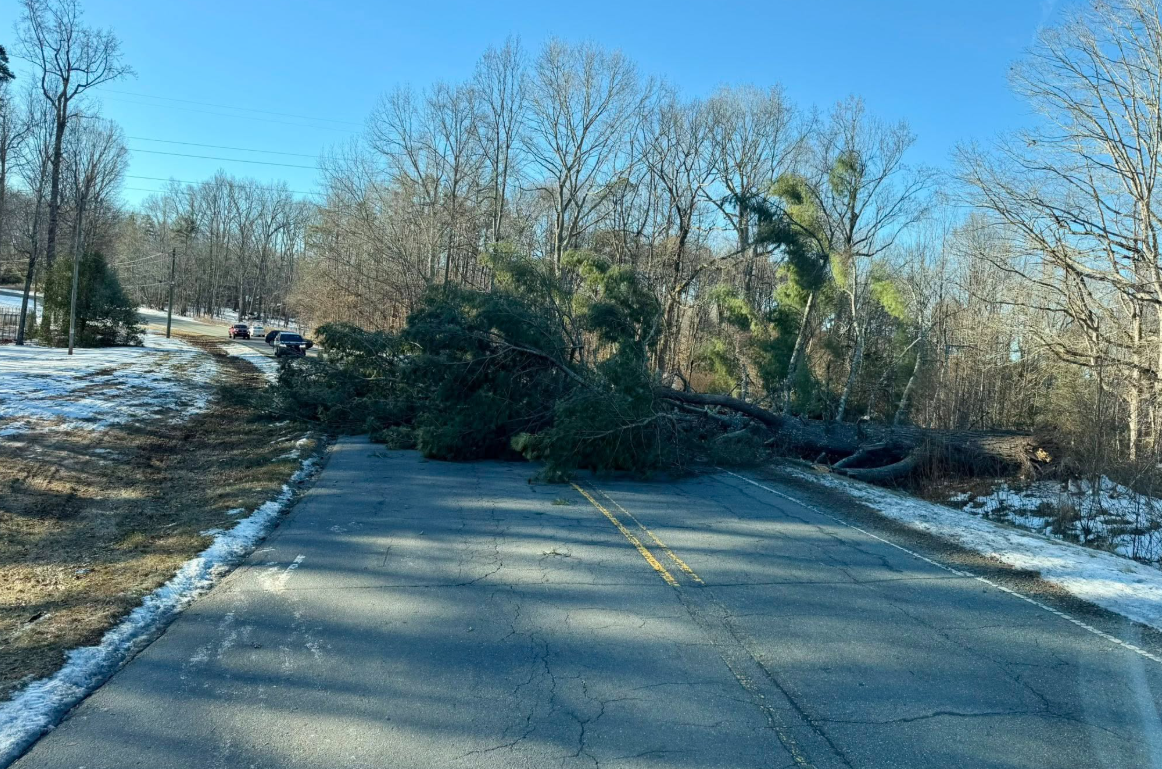 Downed power lines, trees cause road closures across the Piedmont Triad ...