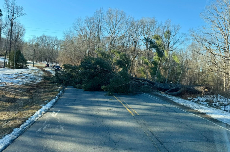 Downed power lines, trees cause road closures across the Piedmont Triad ...
