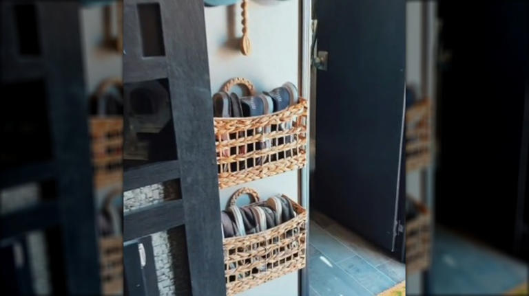 Not in a closet or cabinet: This shoe storage idea keeps them organized ...