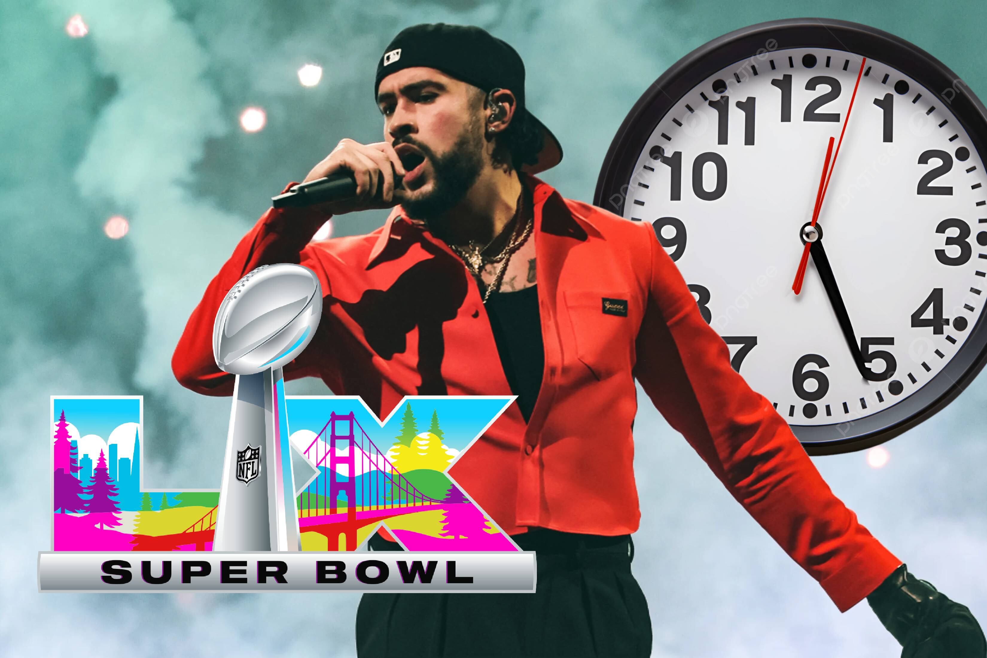 ¿A qué hora empieza el show de medio tiempo de Bad Bunny en el Super ...