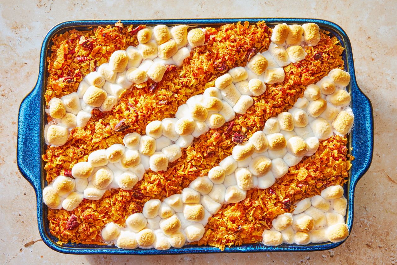 sweet potato casserole with marshmallows