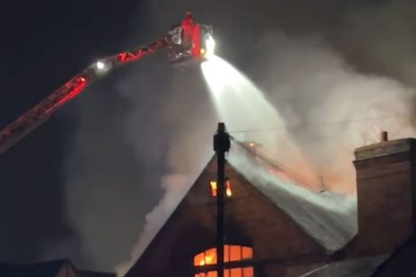 Cordon in place with multiple roads shut after huge fire breaks out in ...