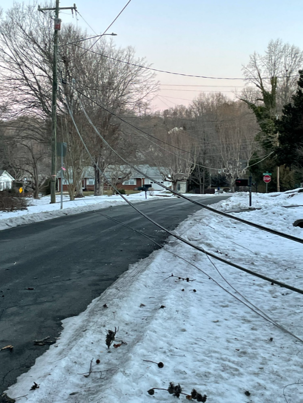 Downed power lines, trees cause road closures across the Piedmont Triad ...