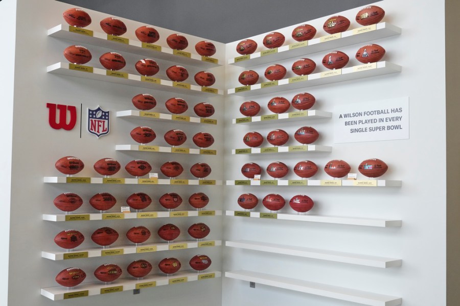 How many footballs are used for the Super Bowl?