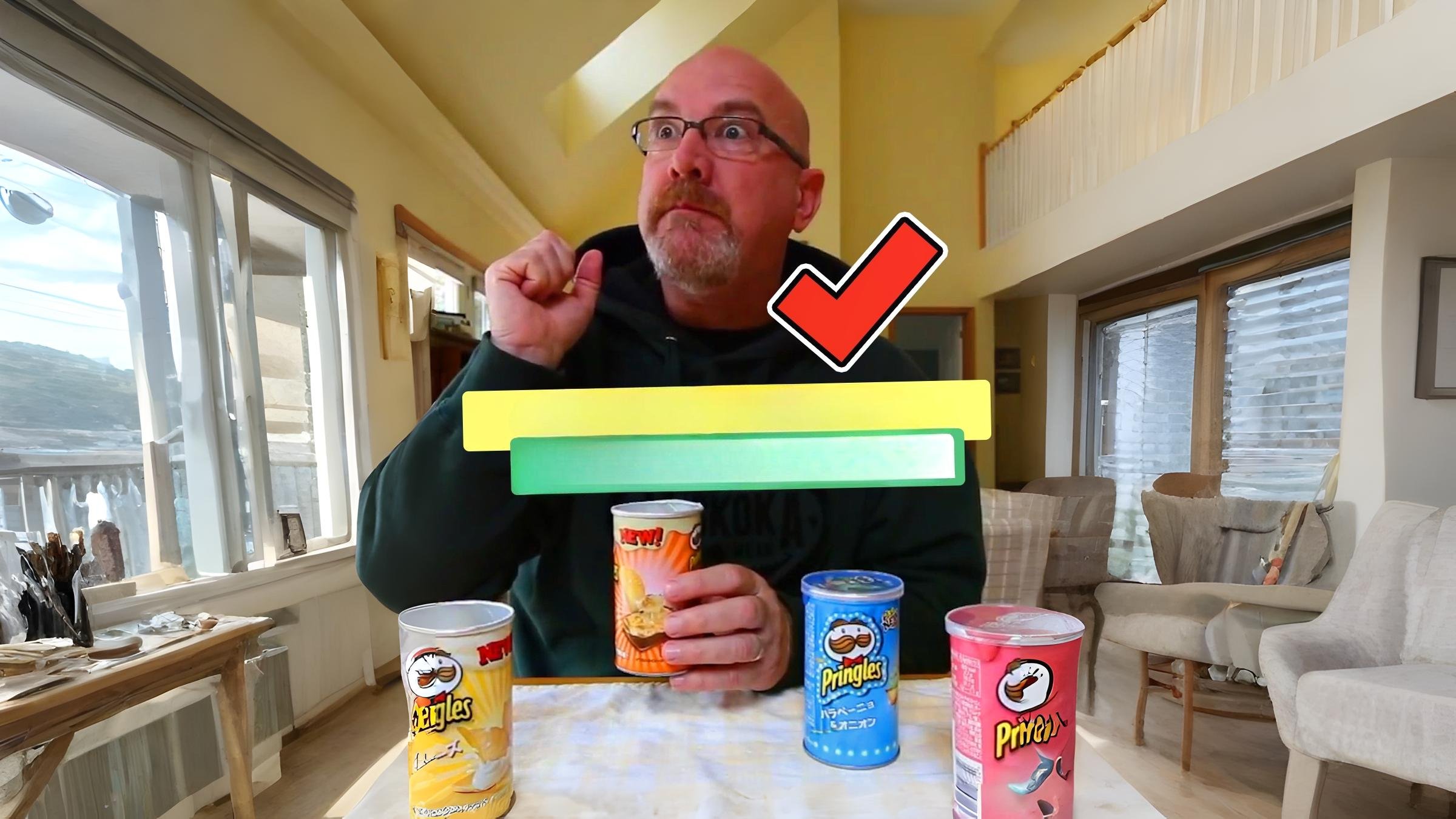 Trying four Pringles flavors from Japan