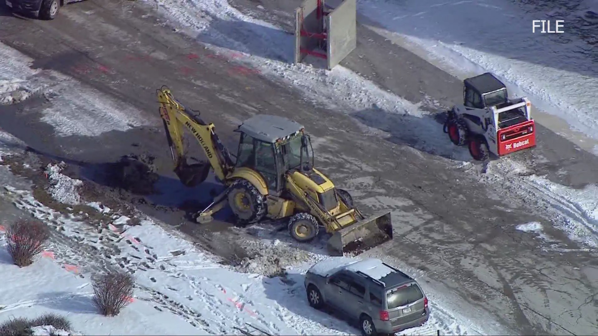 Crews in Dixmoor fix initial water main break, second to be repaired Sunday