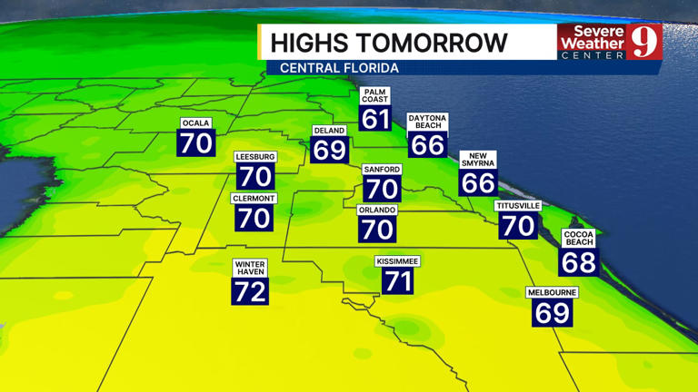 Clear and cool overnight temps, warming trend ahead for Central Florida