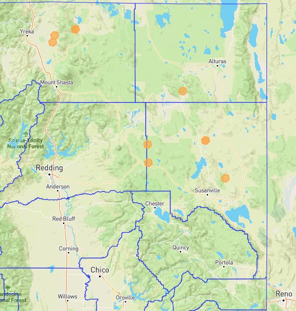 Updated California wolf sightings