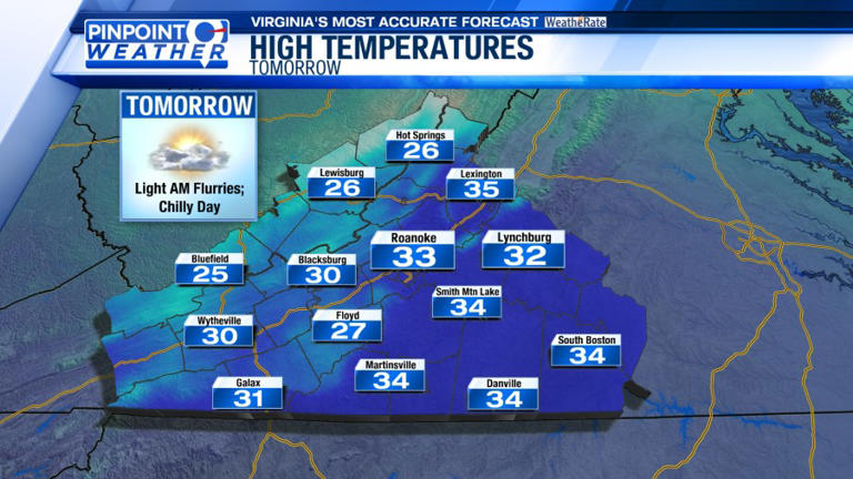 Pinpoint weather: Very cold wind chills continue this morning