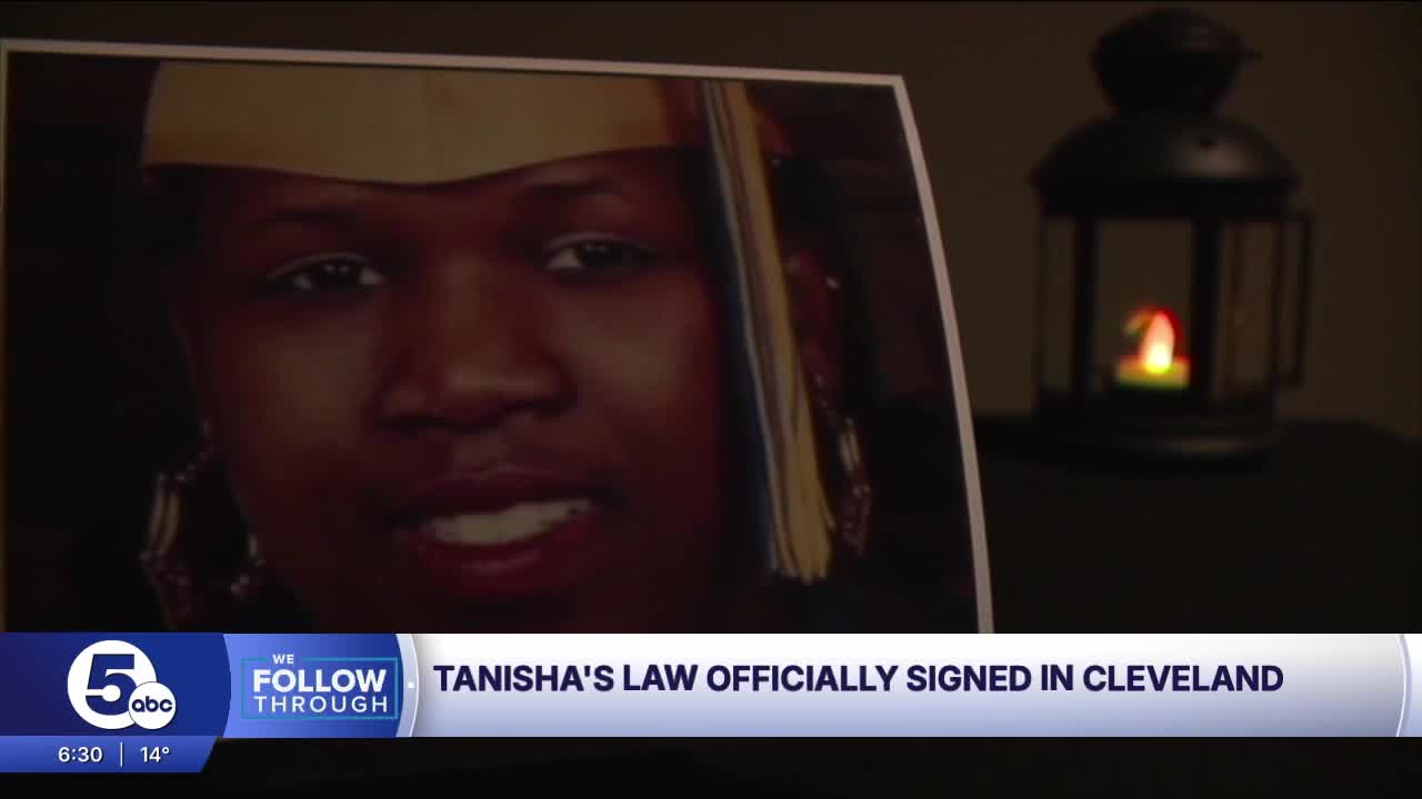 'Her name will always live': Cleveland celebrates Tanisha's Law