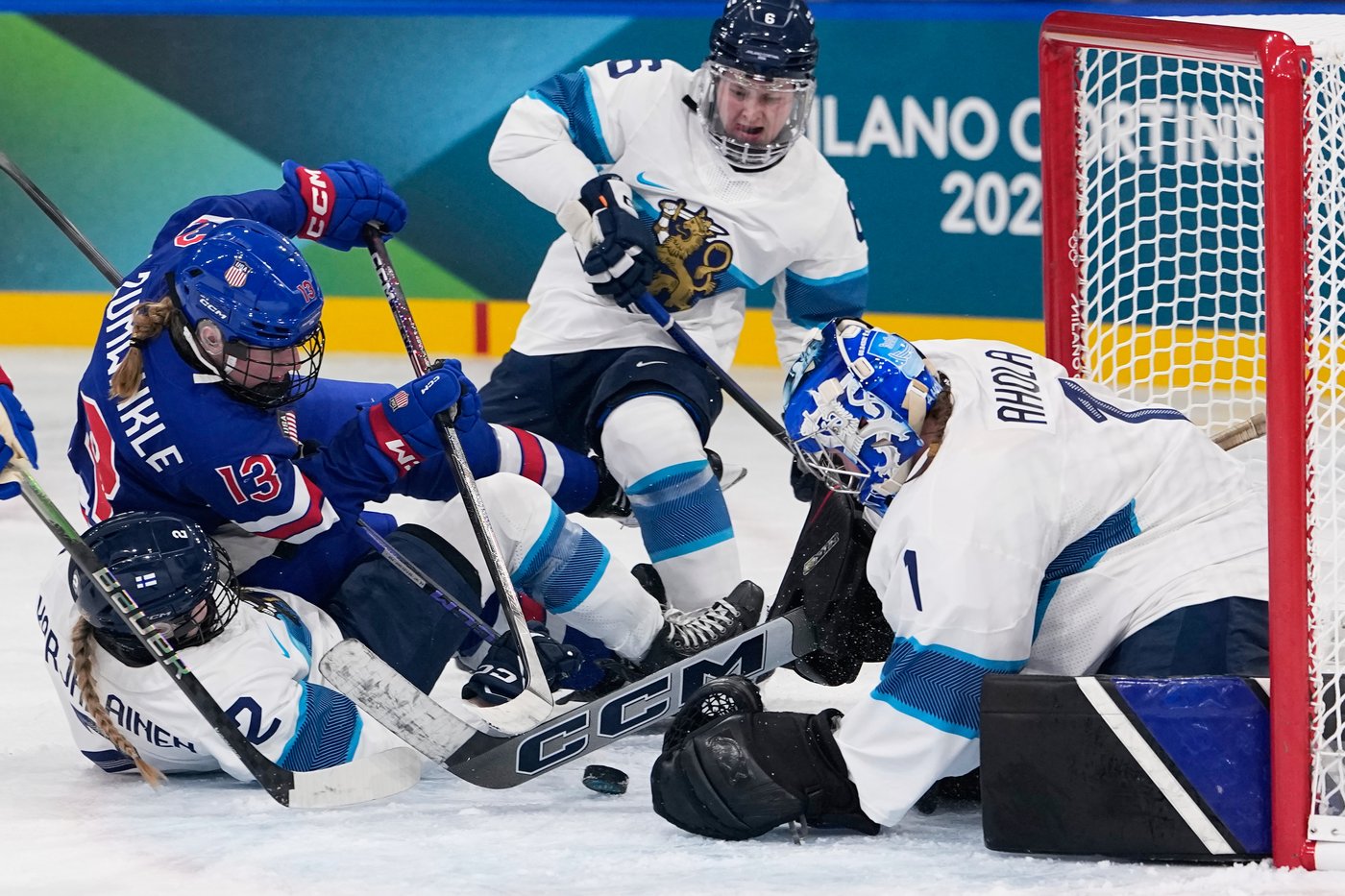 Hilary Knight ties US Olympic goal record in 5-0 win over Finland team ...