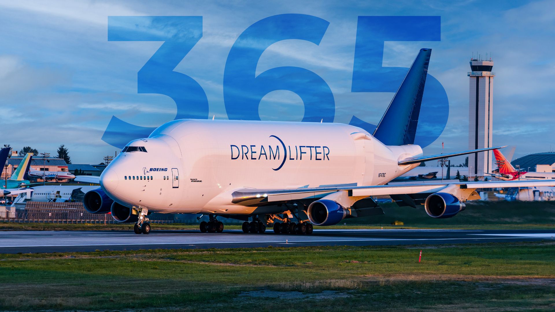 How many flights does the Boeing Dreamlifter typically fly in a year?