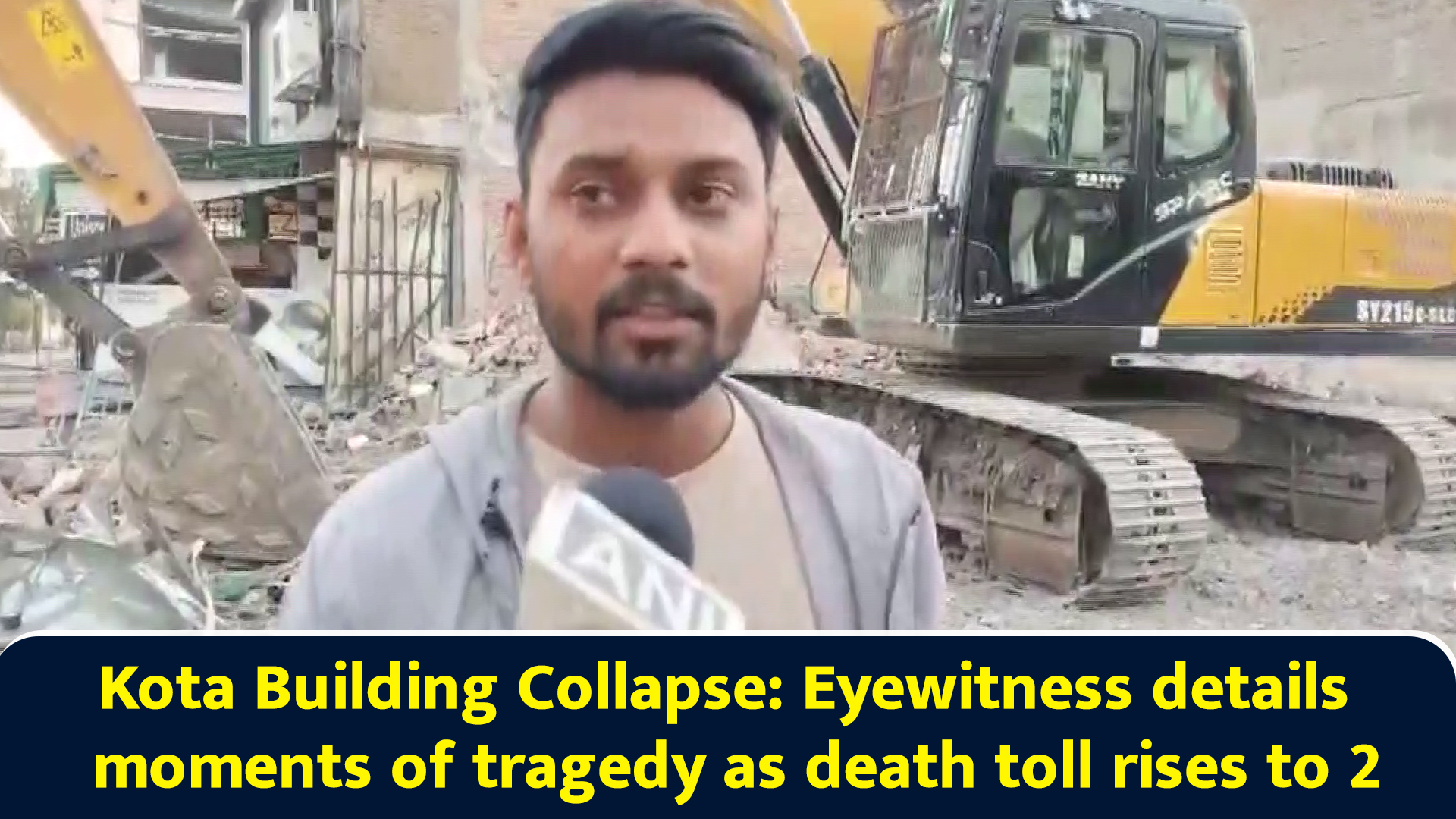 Kota building collapse Eyewitness details moments of tragedy as death