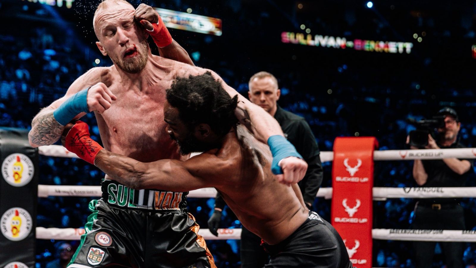 46 year old Charles Bennett claims upset victory over Pat Sullivan with  second round stoppage at BKFC KnuckleMania 6