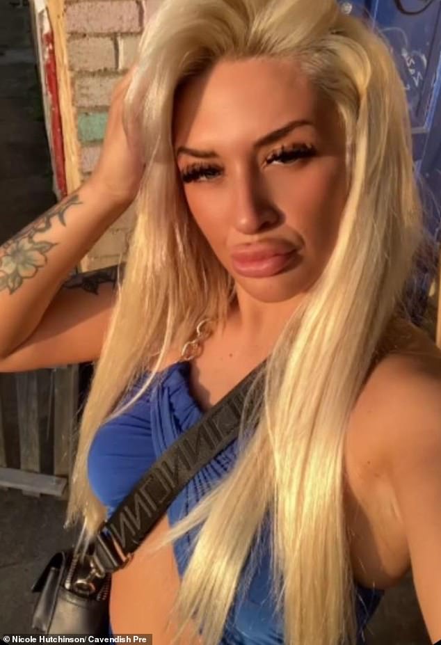 Nicole Hutchinson, 25, was arrested after she and father of two Kia Underwood, 28, were stopped at Manchester Airportwith two suitcases containing 48.75kg of cannabis having been on a seven day trip to Thailand