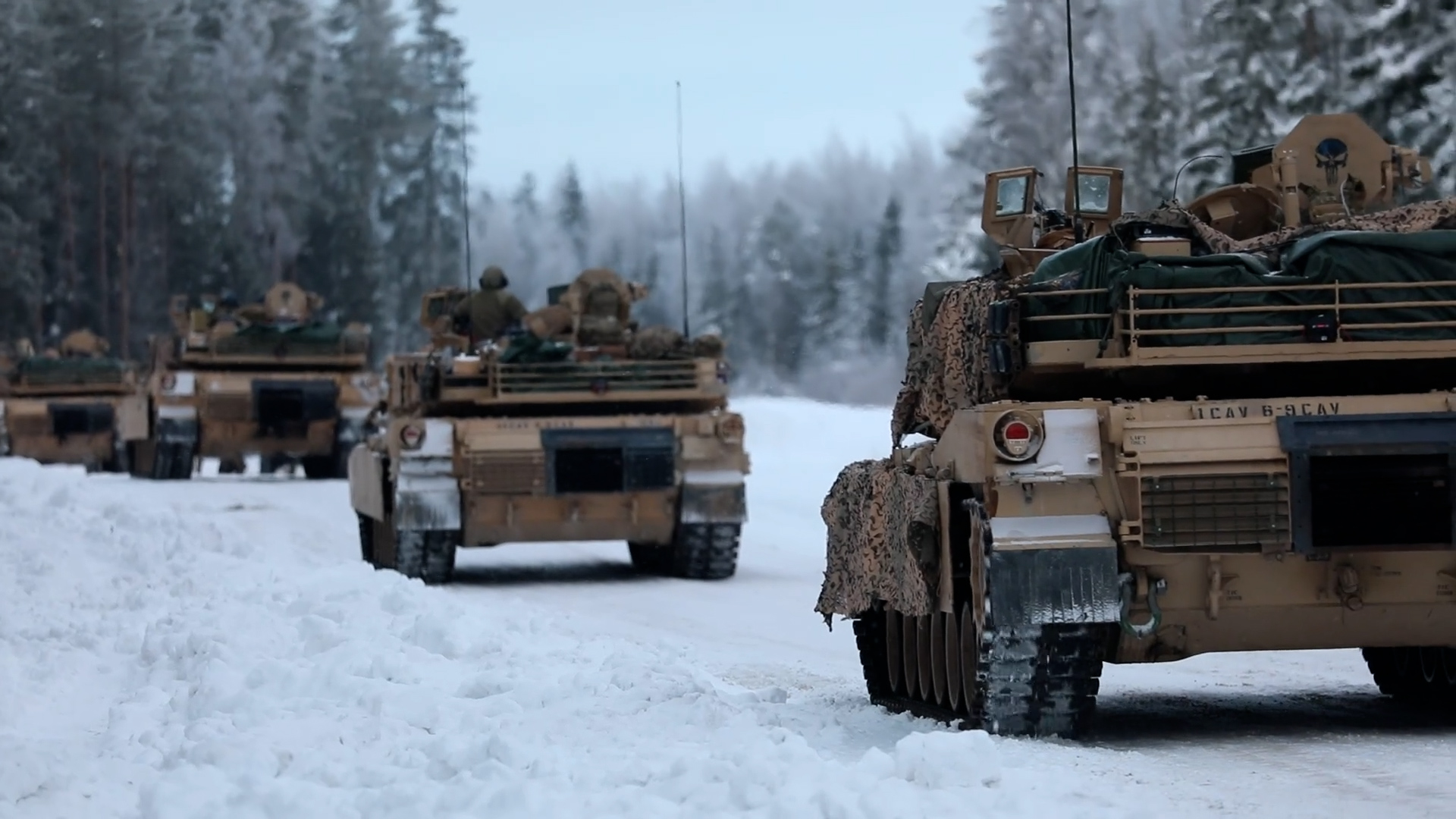 US soldiers train with NATO allies during winter camp in Estonia