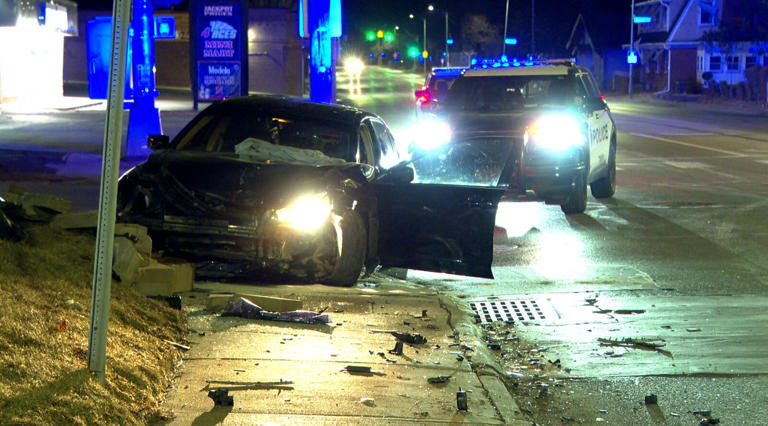 One in hospital after crash in North Omaha, authorities say