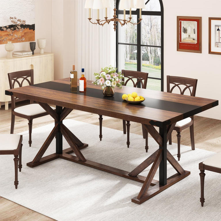 Transform your dining room with Walmart's $120 modern farmhouse table