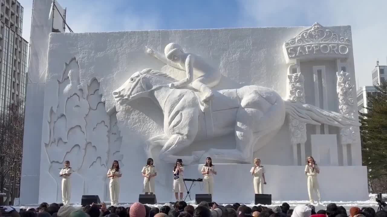 Sapporo Snow Festival features hundreds of ice and snow sculptures