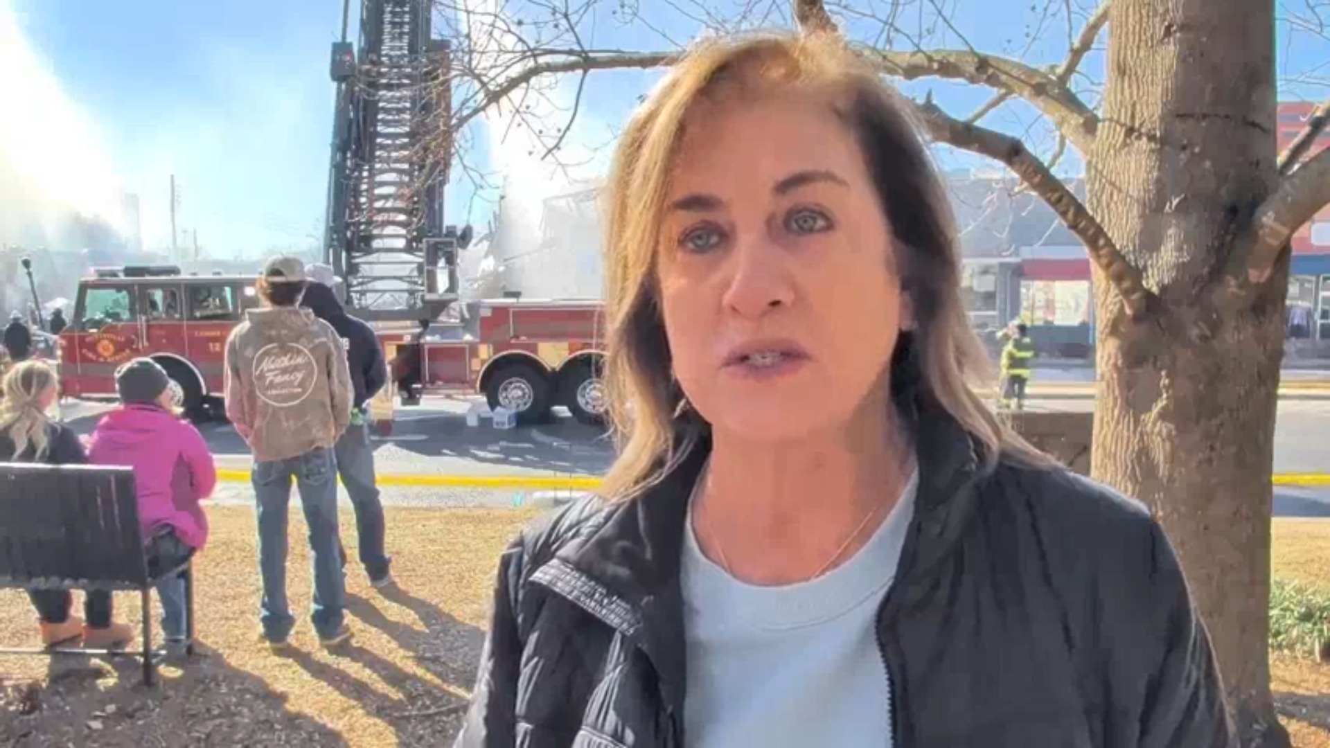 Fayetteville mayor updates downtown fire