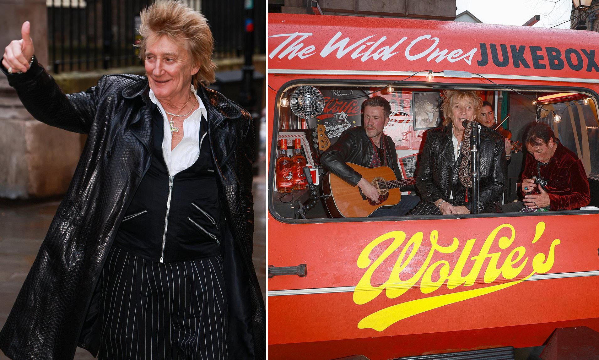 Veteran rocker Rod Stewart goes back on the road, only this time in a ...