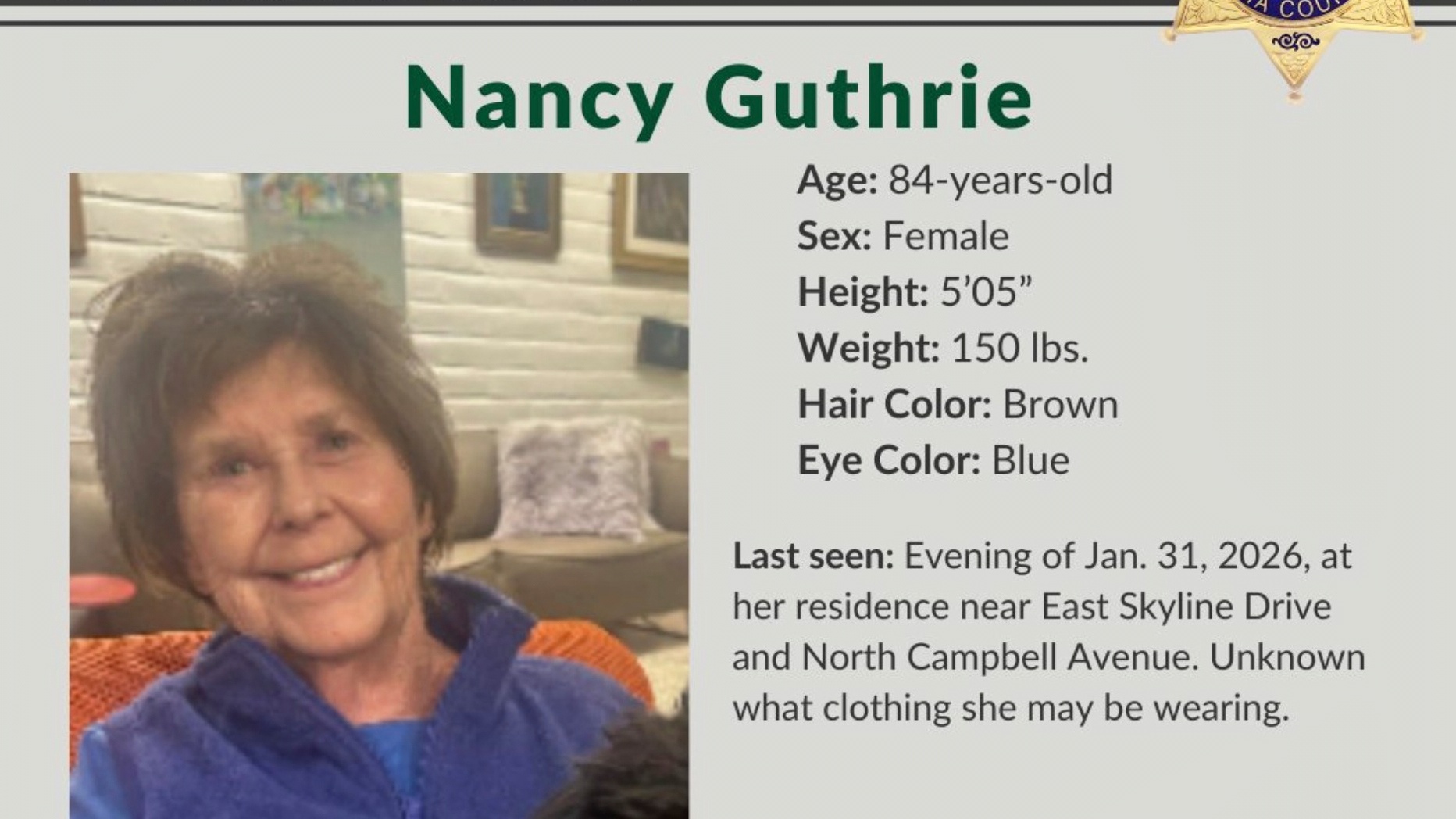 New Instagram video released as police intensify search for Nancy Guthrie<br><br>