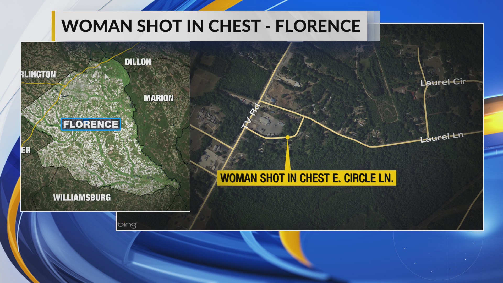 Woman drives to hospital after being shot, Florence County deputies confirm