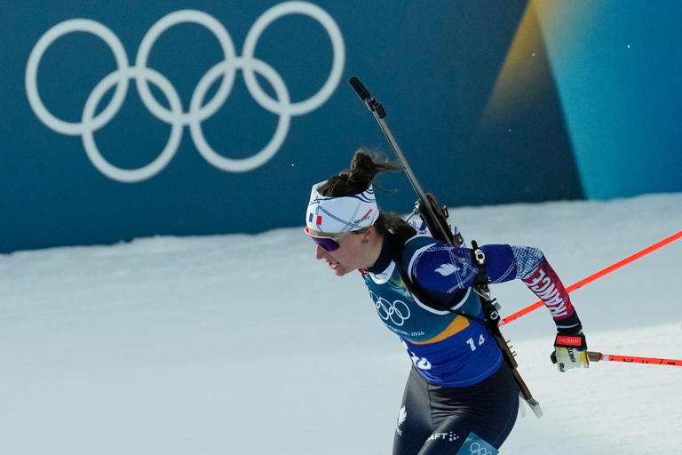 France takes gold in the first biathlon race of the Winter Olympics as Simon secures mixed relay win