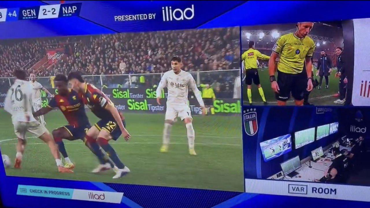 Genoa-Napoli, per l'AIA il rigore Vergara-Cornet non c'è: manca il ...