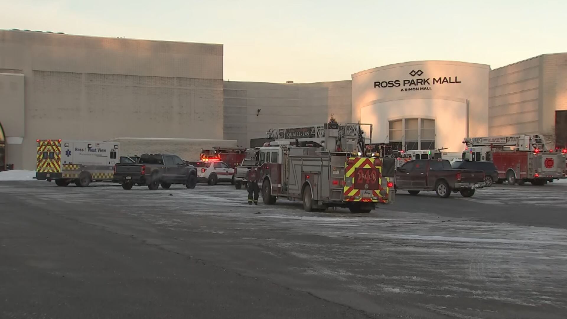 Firefighters responding to incident at Ross Park Mall