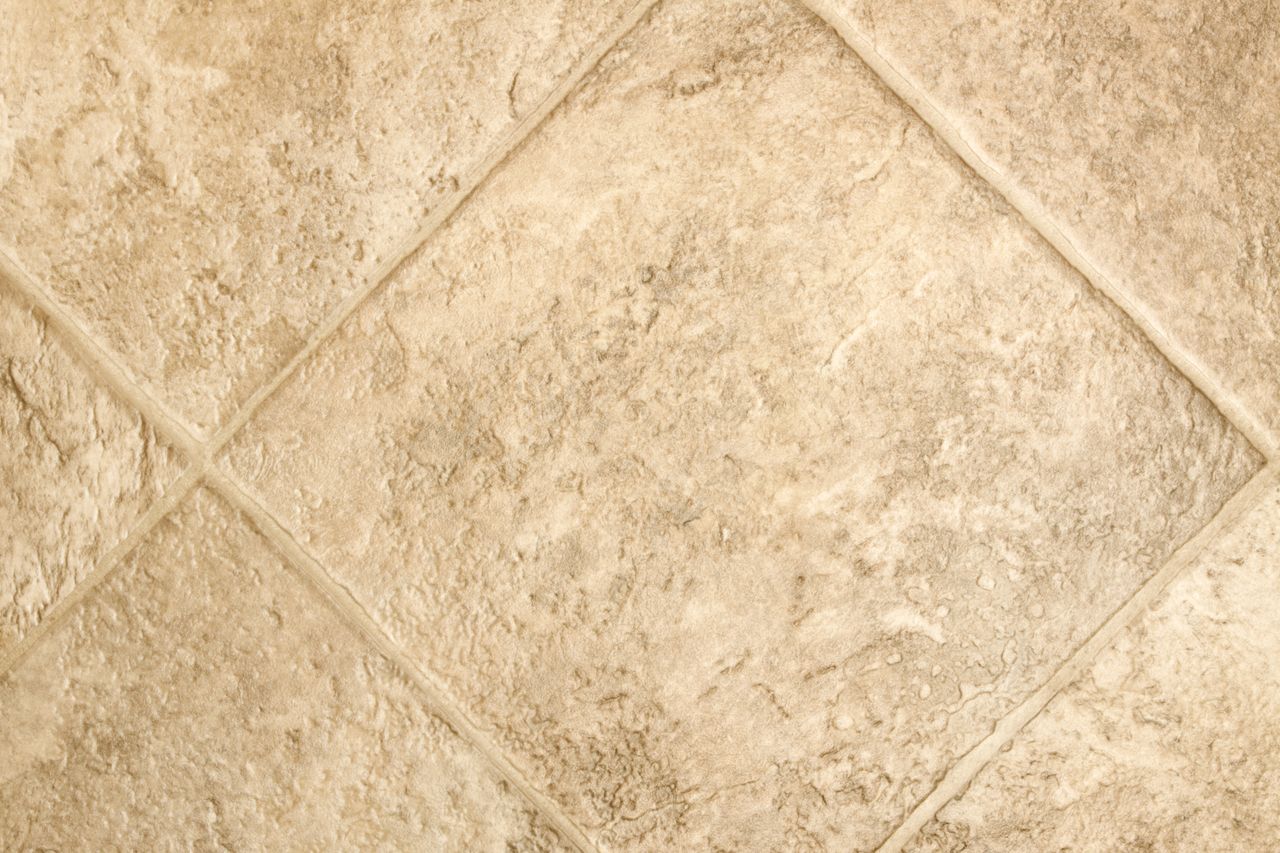 A close-up shot of linoleum flooring.