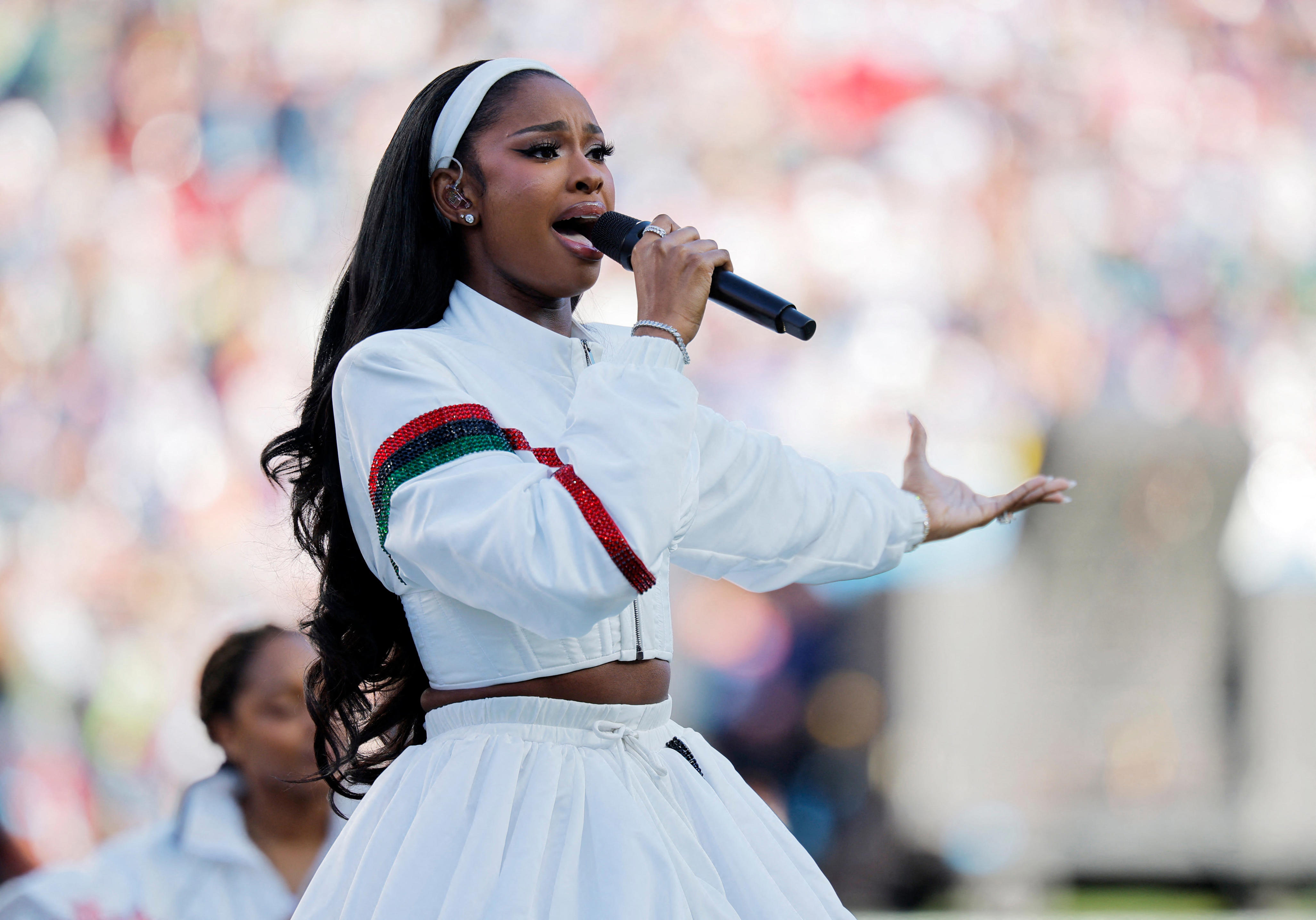 See Coco Jones's 'Lift Every Voice and Sing' performance at Super Bowl