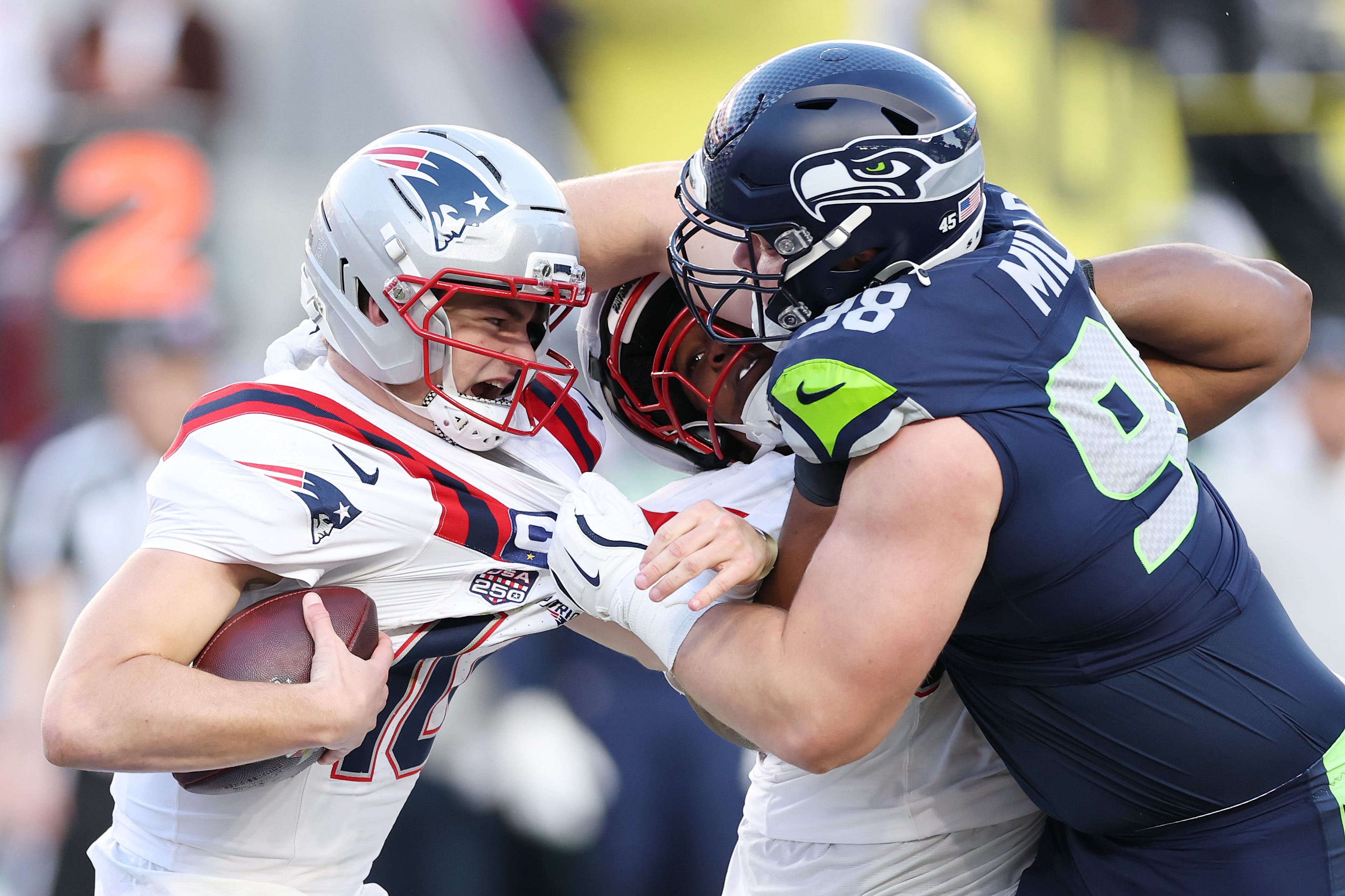 Check out the biggest defensive moments from Patriots vs. Seahawks