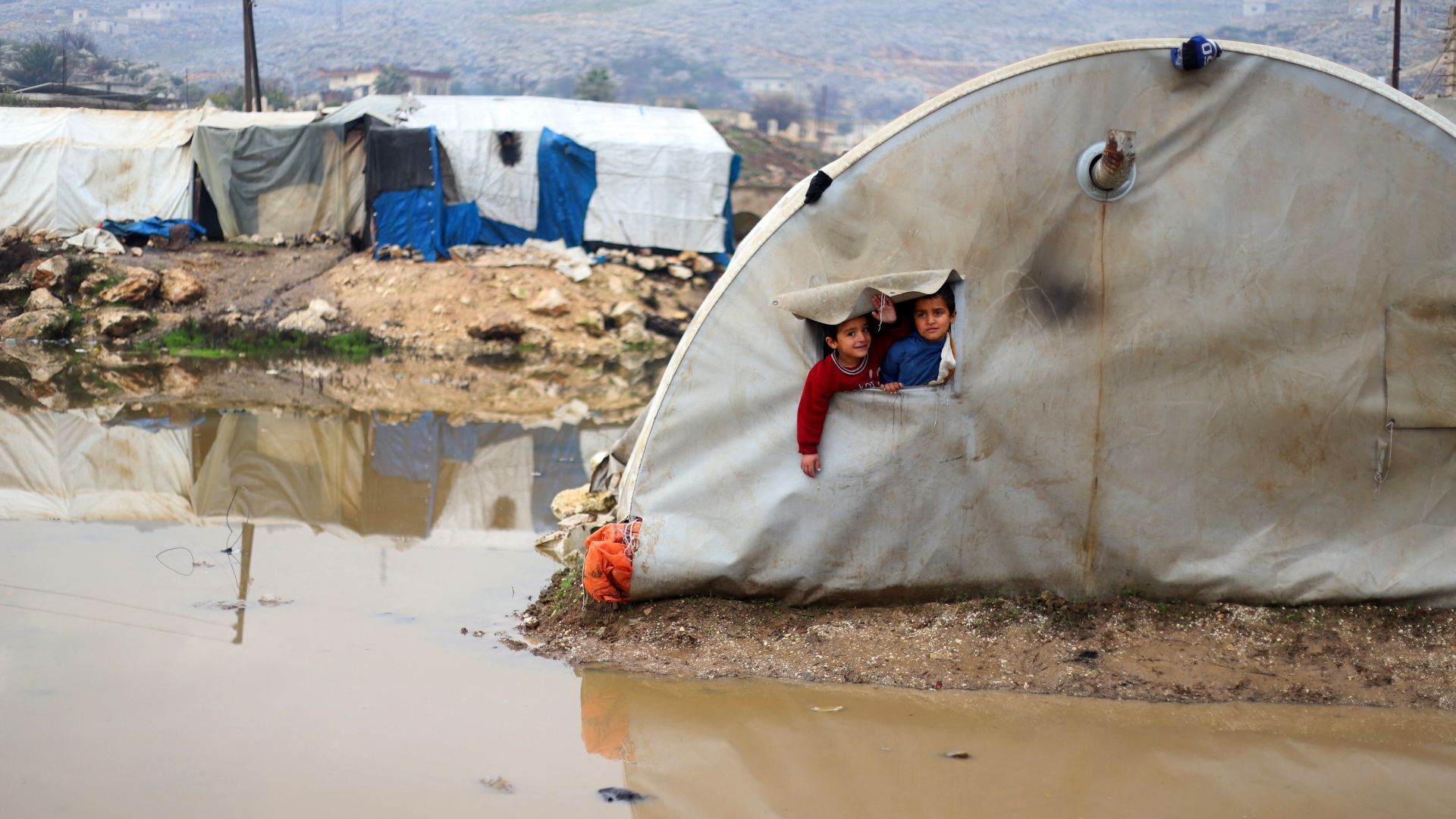 Heavy rains flood makeshift tents in Syria, deepening misery for ...