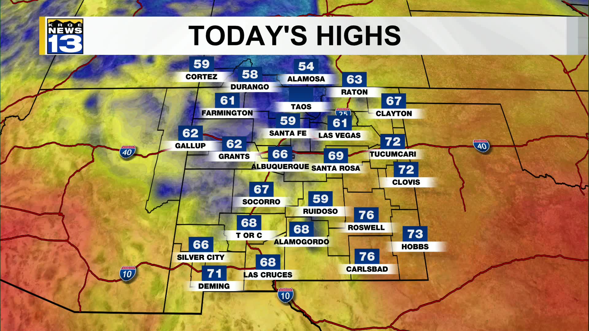 Calm and warm conditions stick around into the workweek