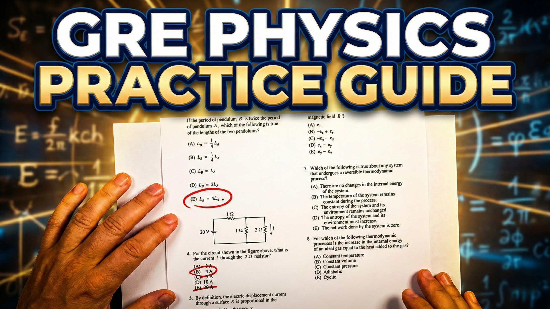 Learn electric displacement current with GRE physics practice 5