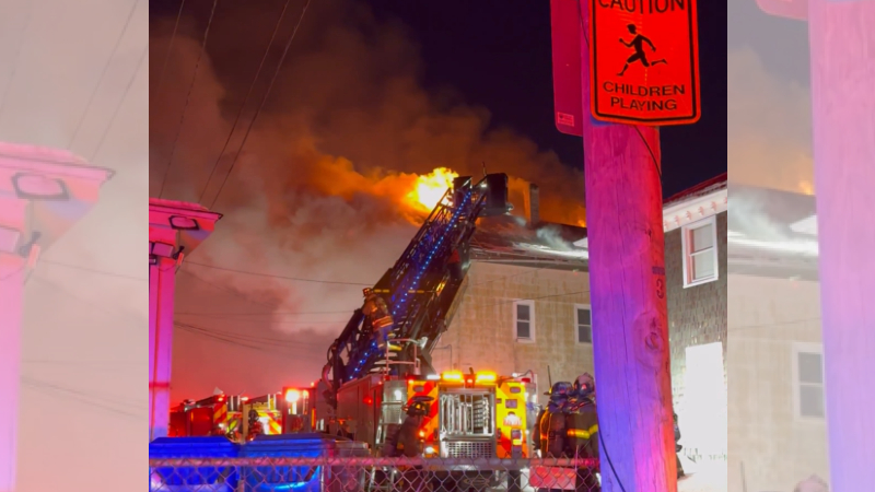 13 displaced after fire in West Warwick