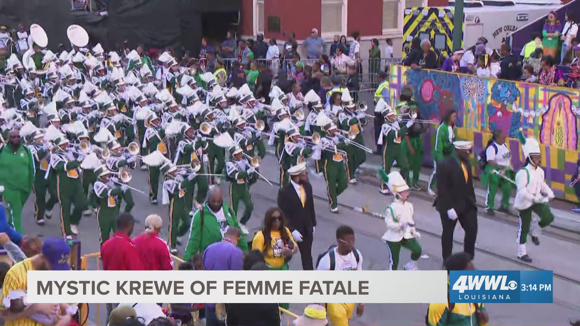 Mystic Krewe of Femme Fatale: Andrew Wilson Charter marching band