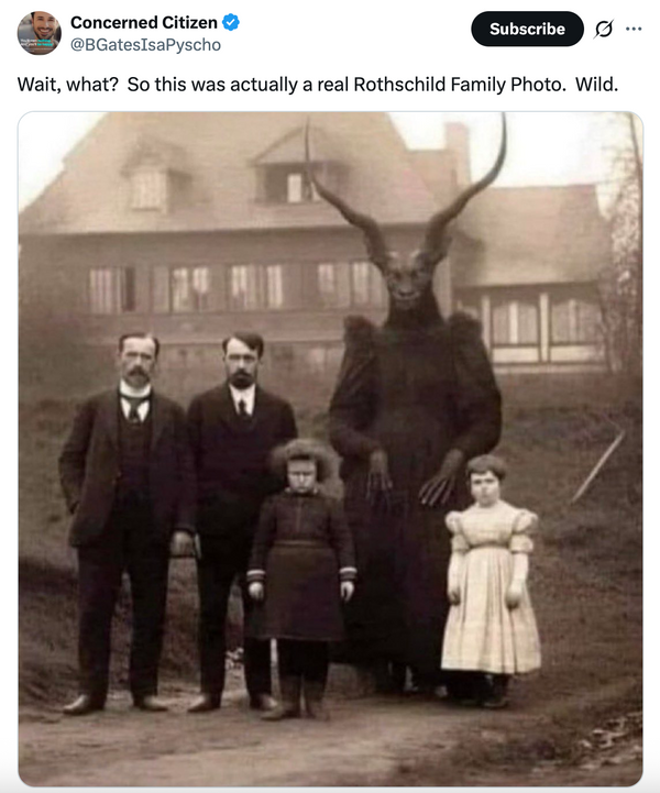 Beware vintage photo supposedly showing Rothschild family posing with ...