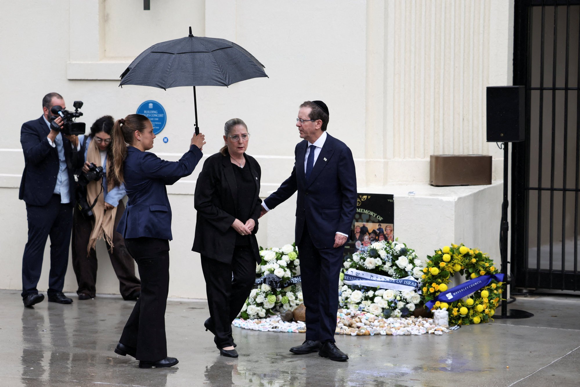 Israeli President Herzog’s visit to Australia met with protests
