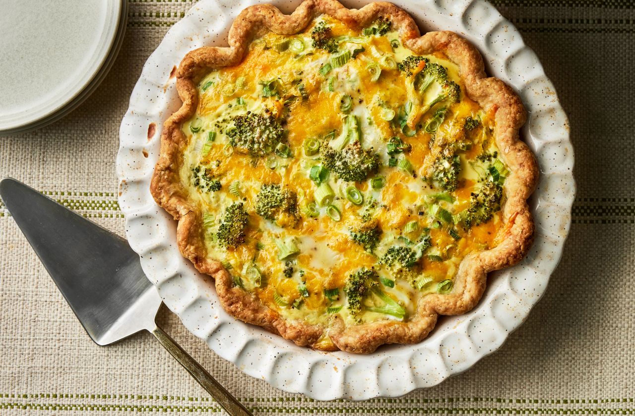 Broccoli-Cheddar Quiche