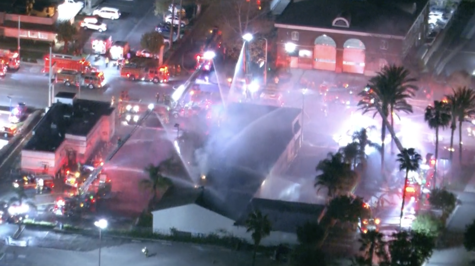 Firefighters battle structure fire in Artesia
