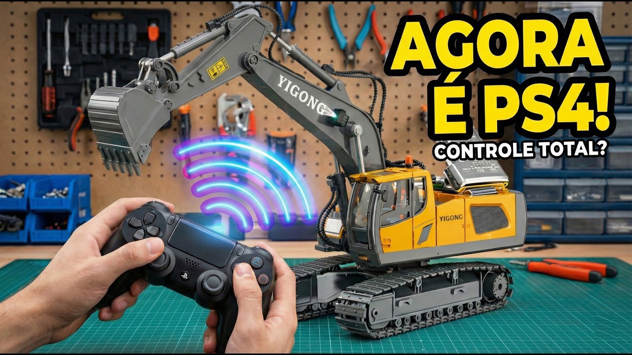 Tela do aplicativo Blynk com joystick