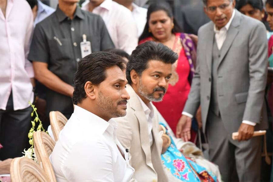 Thalapathy Vijay and YS Jagan steal spotlight at a wedding