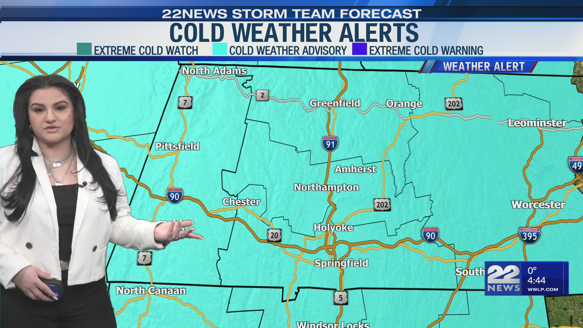 Monday's weather forecast 2/9/26