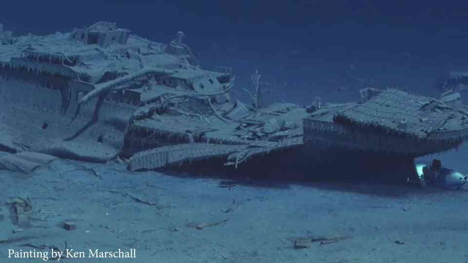 What happened after Titanic broke in two