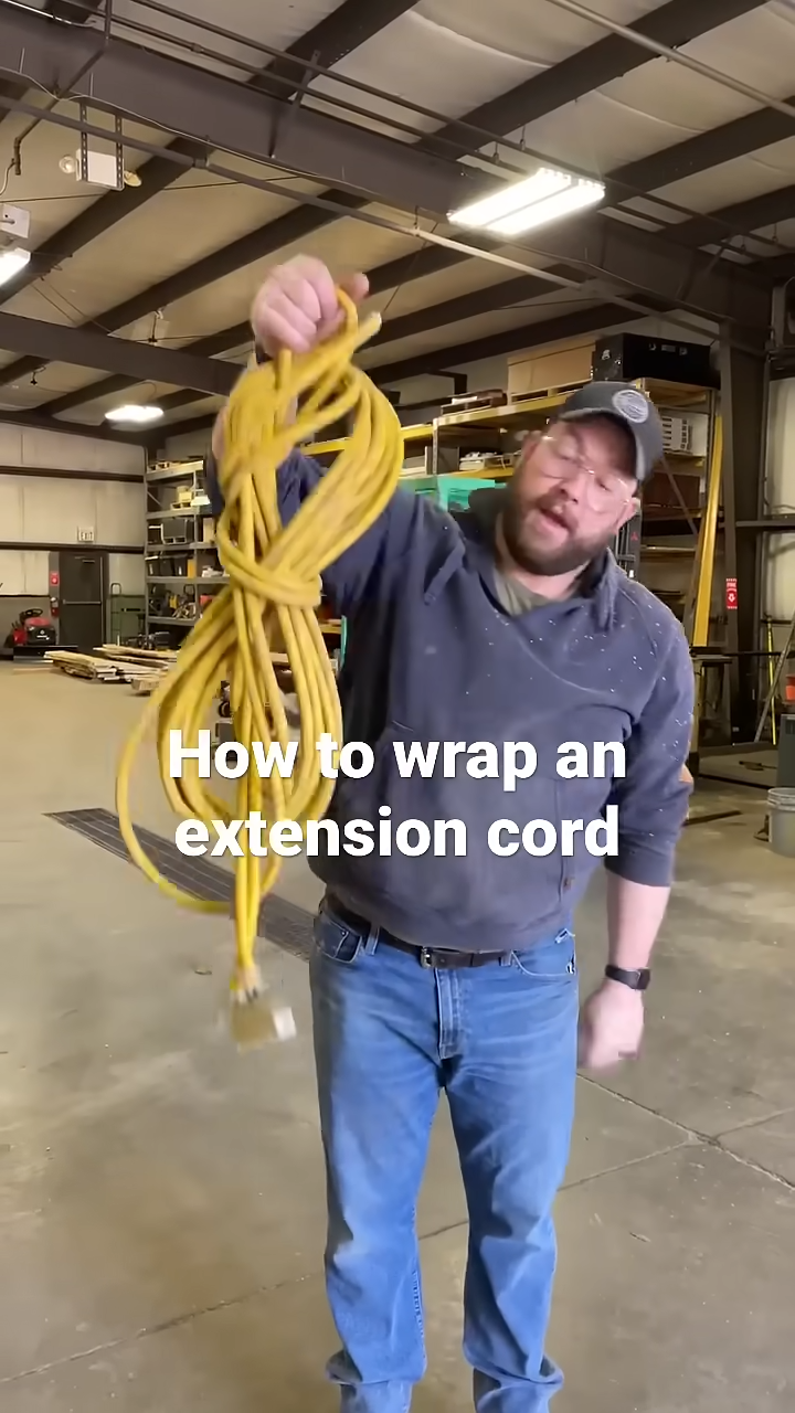 Is this the best way to wrap an extension cord?